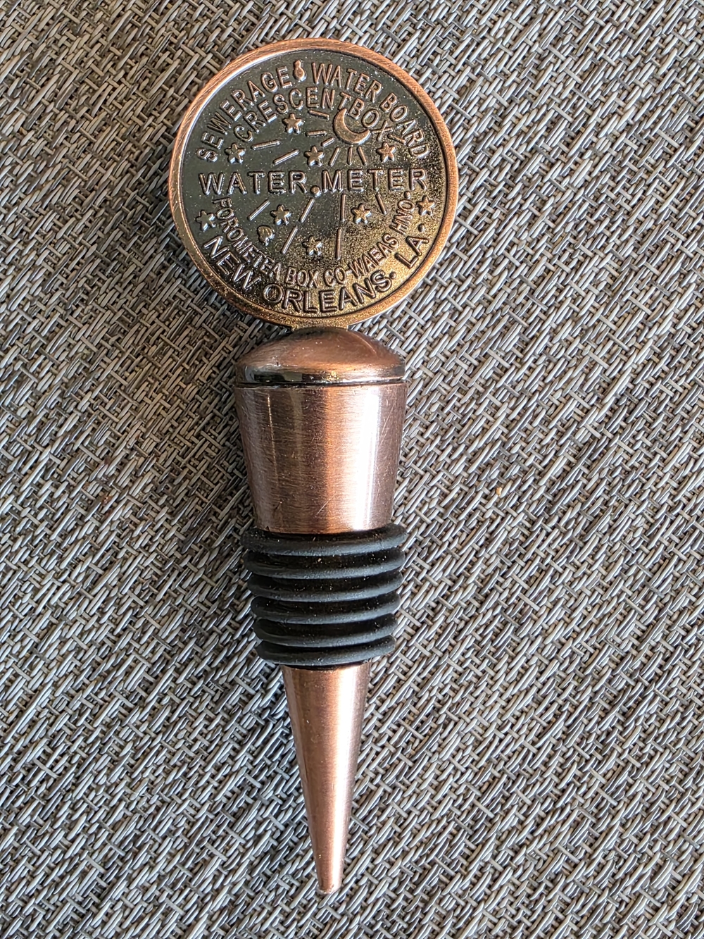 New Orleans Water Meter Copper Bottle Stopper